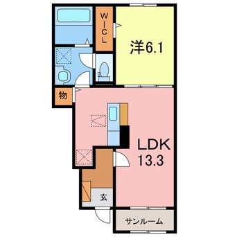 間取図 グランソレイユ城山