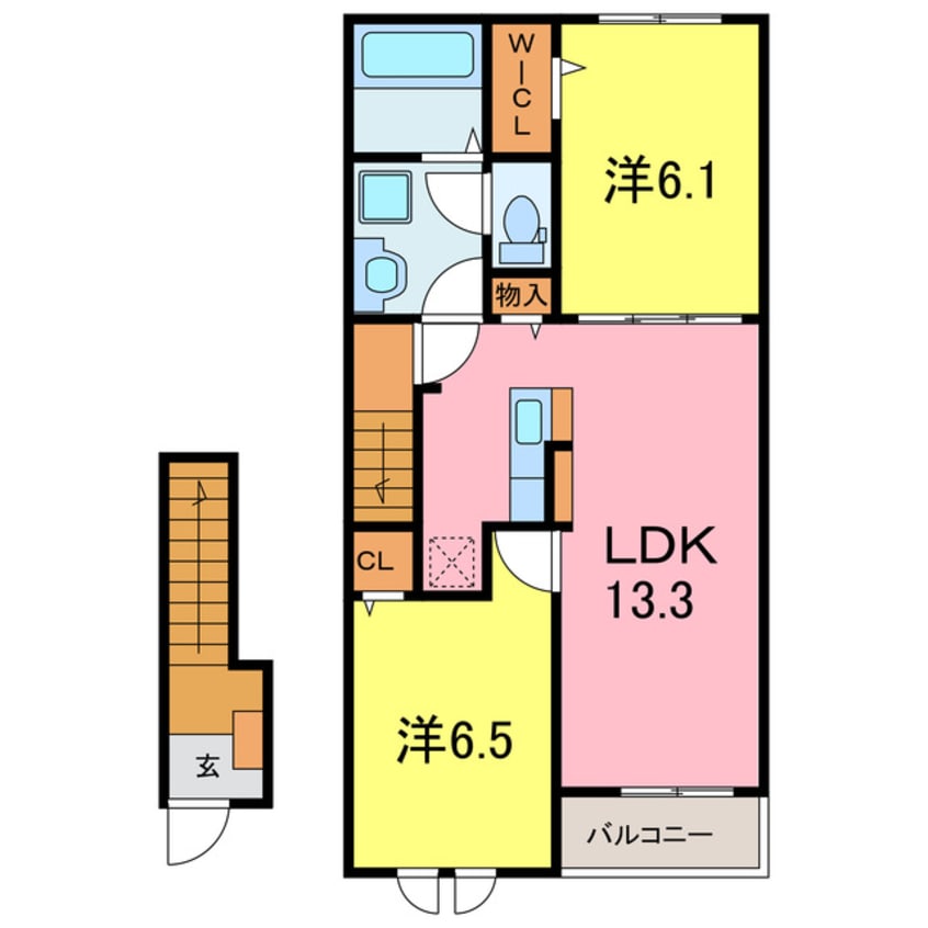 間取図 グランソレイユ城山
