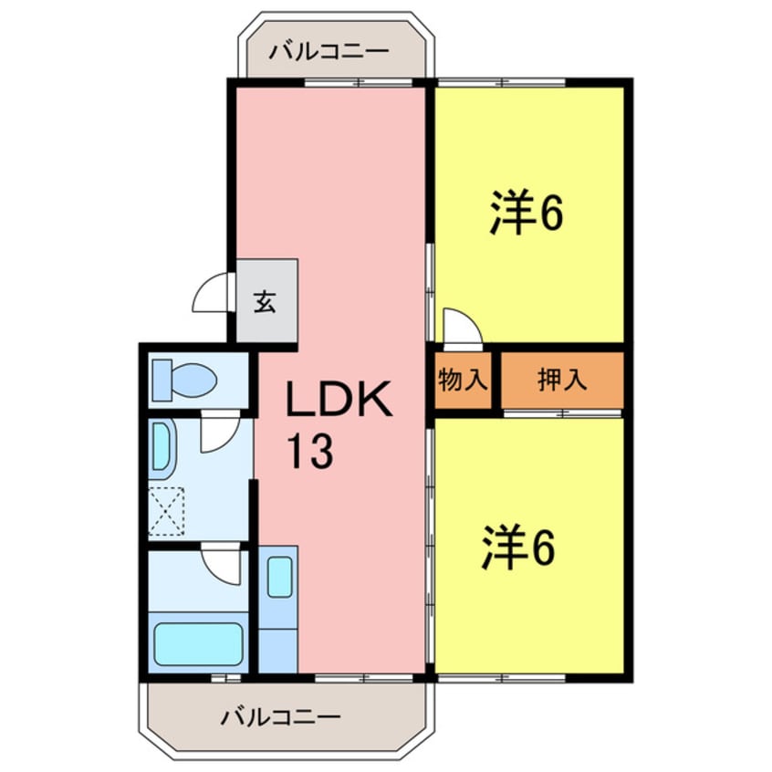 間取図 たかさごコーポラス碧南