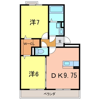 間取図 プラムビレッジⅡ