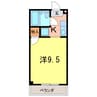 コーポ桜井2 1Kの間取り