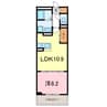 マートル 1LDKの間取り