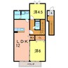 エスペランサ 2LDKの間取り