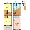 ヴィラ・ウエハラ 2LDKの間取り