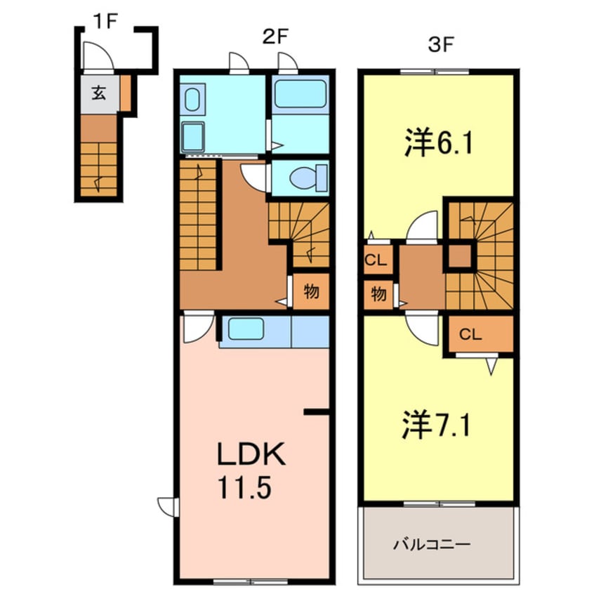 間取図 ヴィラ・ウエハラ