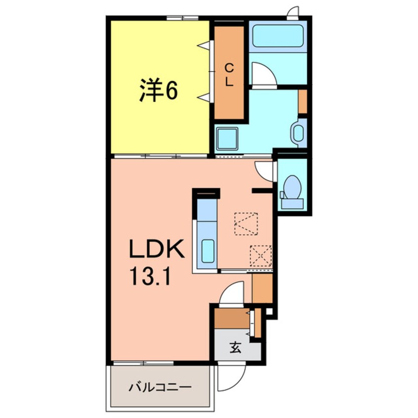 間取図 ベル　フレーズ24Ⅱ