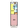 Ｓｕｎｎｙ　Ｃｏｕｒｔ 1Kの間取り