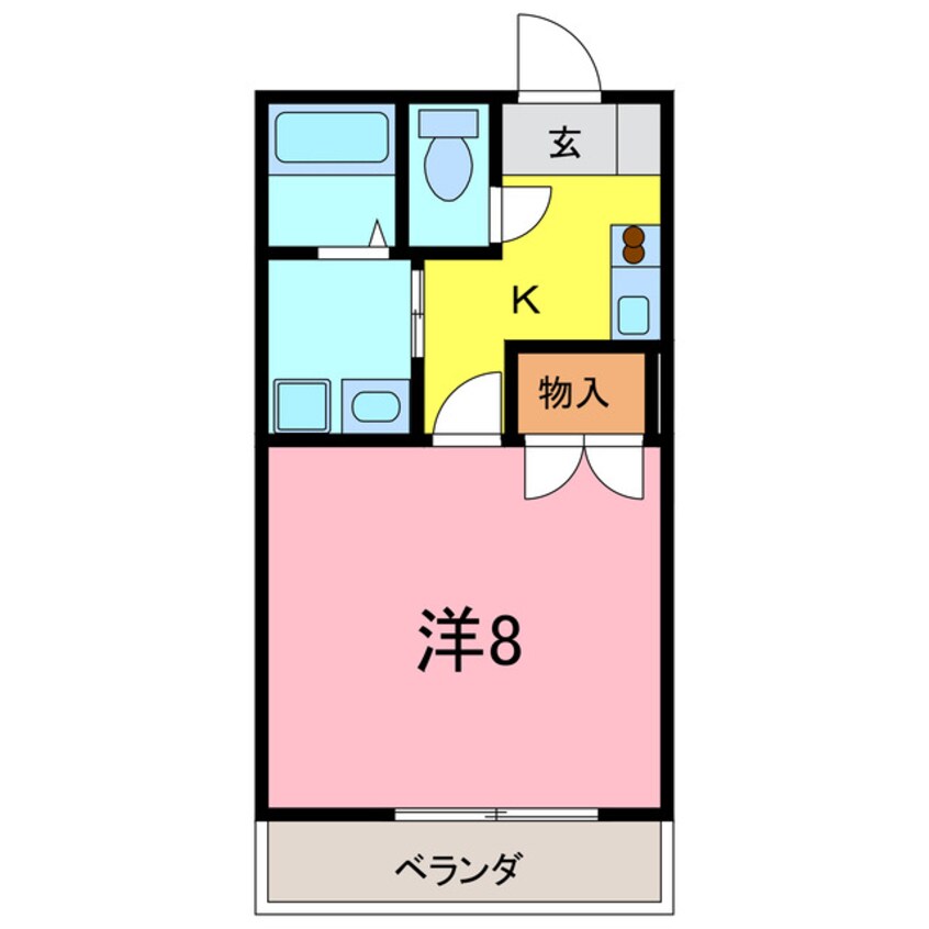 間取図 アンプルール　ブワ　高松