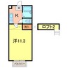 ＭＡＧＮＯＬＩＡ　ＨＯＵＳＥ 1Kの間取り