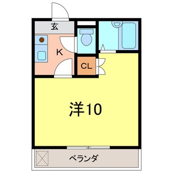 間取図 コーポイーストＣ棟