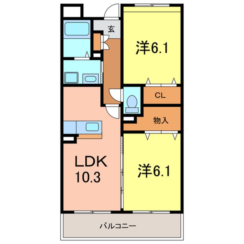 間取図 ファミール松坂