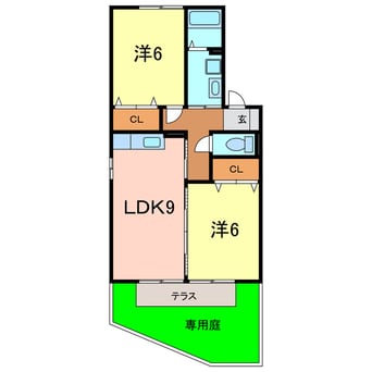 間取図 クレールマルシェ
