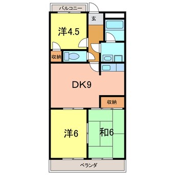 間取図 サンパル戸崎