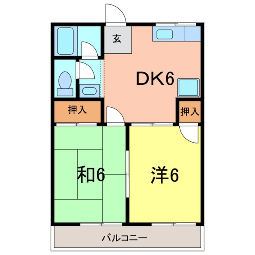 間取図 エクセレンス横山