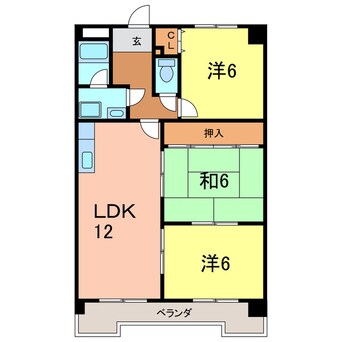 間取図 マンションサンパレス