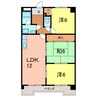 マンションサンパレス 3LDKの間取り