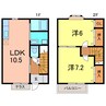 maison de premier 2LDKの間取り