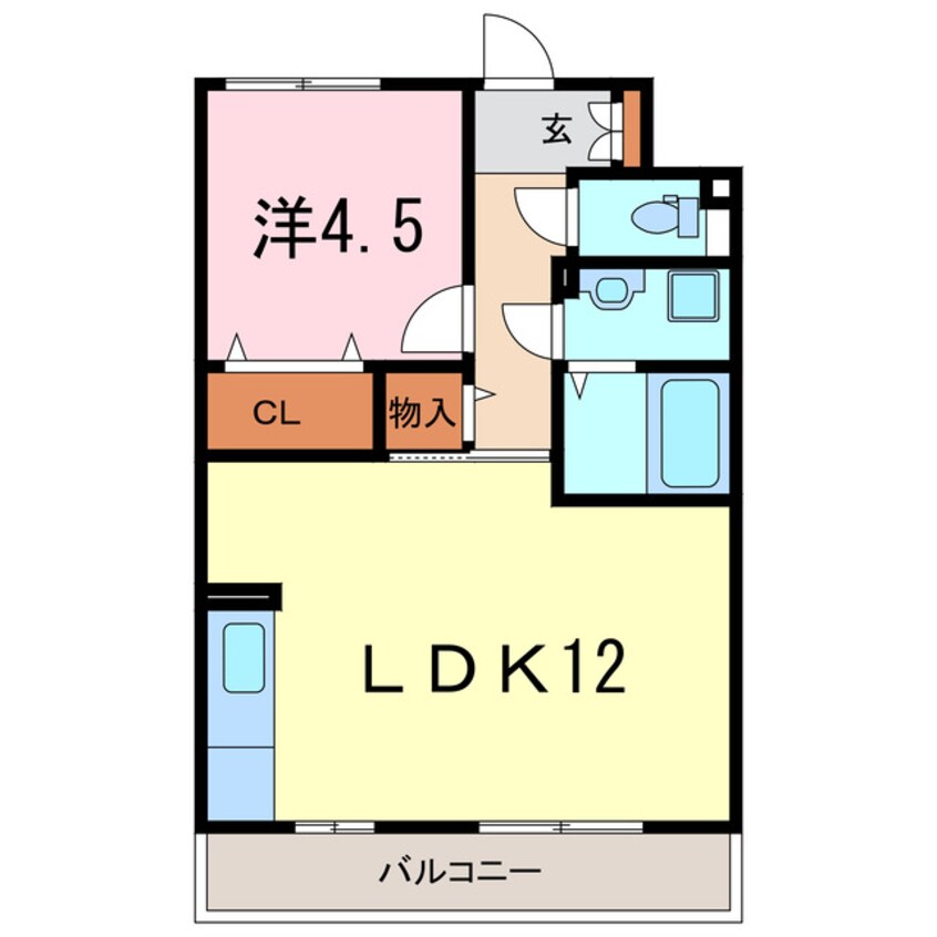 間取図 セジュール一ツ木