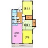 野添マンションひろみ 4DKの間取り