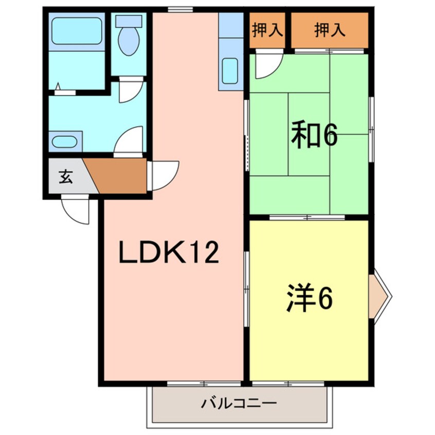 間取図 コートビレッジ高須Ｂ