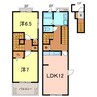 アンジュ 2LDKの間取り