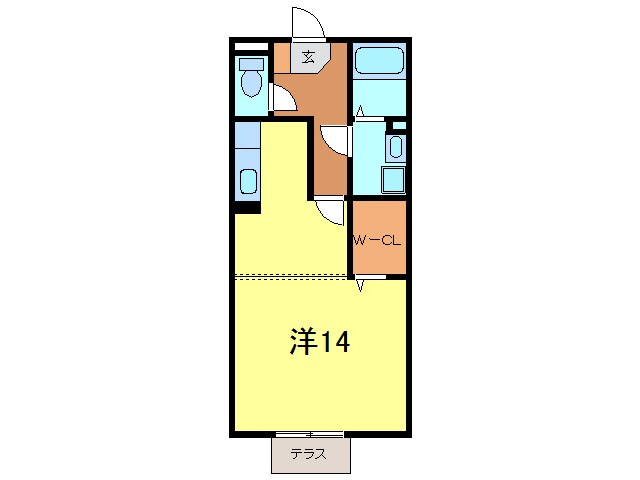 間取り図 キャッスルコートウシダＡ