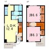 アルバ・０５ 2LDKの間取り