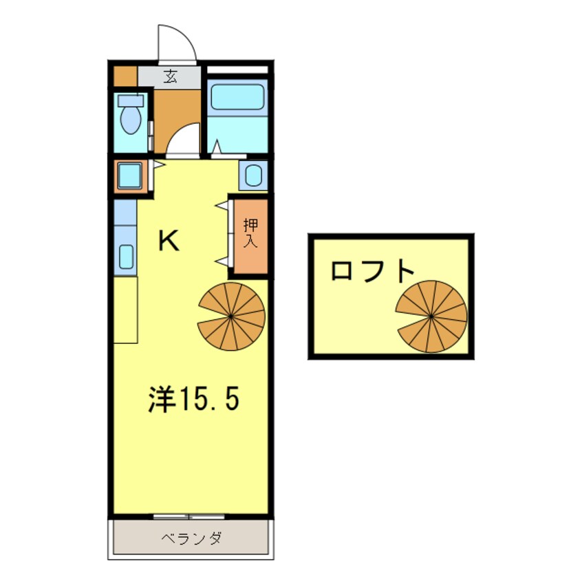 間取図 トリーハイツ八幡