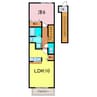 優翔 1LDKの間取り