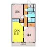 レジデンス東刈谷 2DKの間取り
