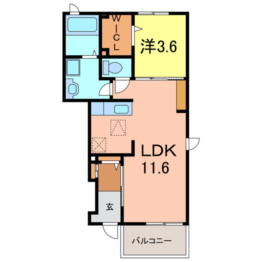 間取図 ソレイユ　彰