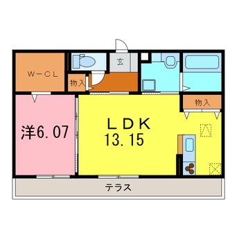 間取図 メゾンＭＩＮＡＭＩ　Ⅱ