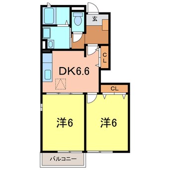 間取図 サンパティーク松栄