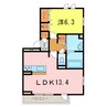 D-Castle 1LDKの間取り