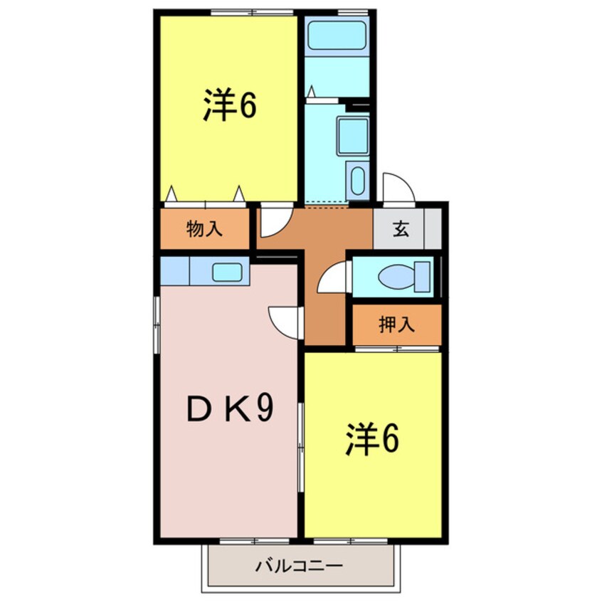 間取図 セジュール西岡崎B