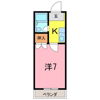 間取図 コーポ東海