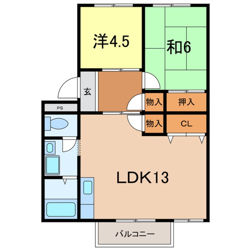 間取図 サニーホームズ横山