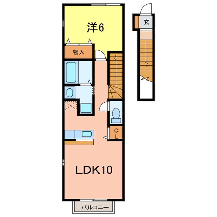 間取図 エレガンス前田