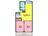 マンション麻美 2LDKの間取り