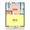 第一丸博ビル 1DKの間取り