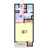 リヴェール大東 1Kの間取り