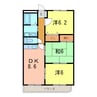 サンリバパーク 3DKの間取り