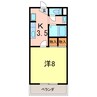 コスモ下山 1Kの間取り