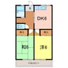 ハイツ呉竹 2DKの間取り