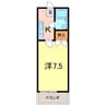 プチメゾントレド 1Kの間取り