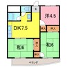 メゾンソレイユ 3DKの間取り