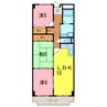 シャンテ南桜 3LDKの間取り