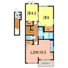 プルミエール東明Ａ 2LDKの間取り