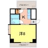 210ルミエール 1Kの間取り