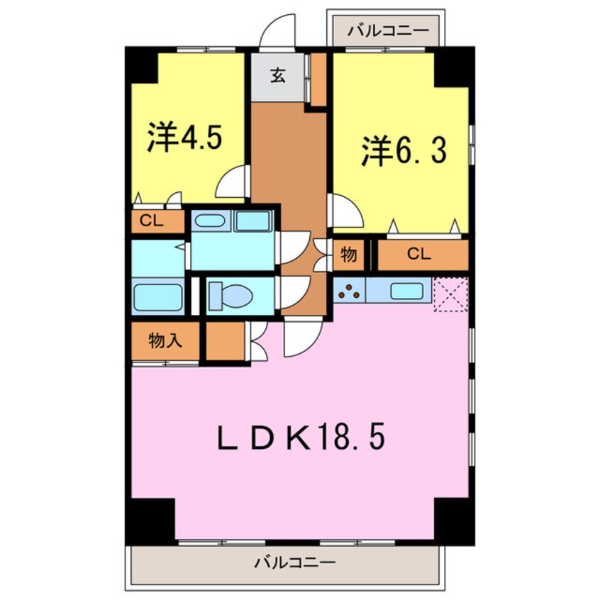 間取図 Casa　VERDE